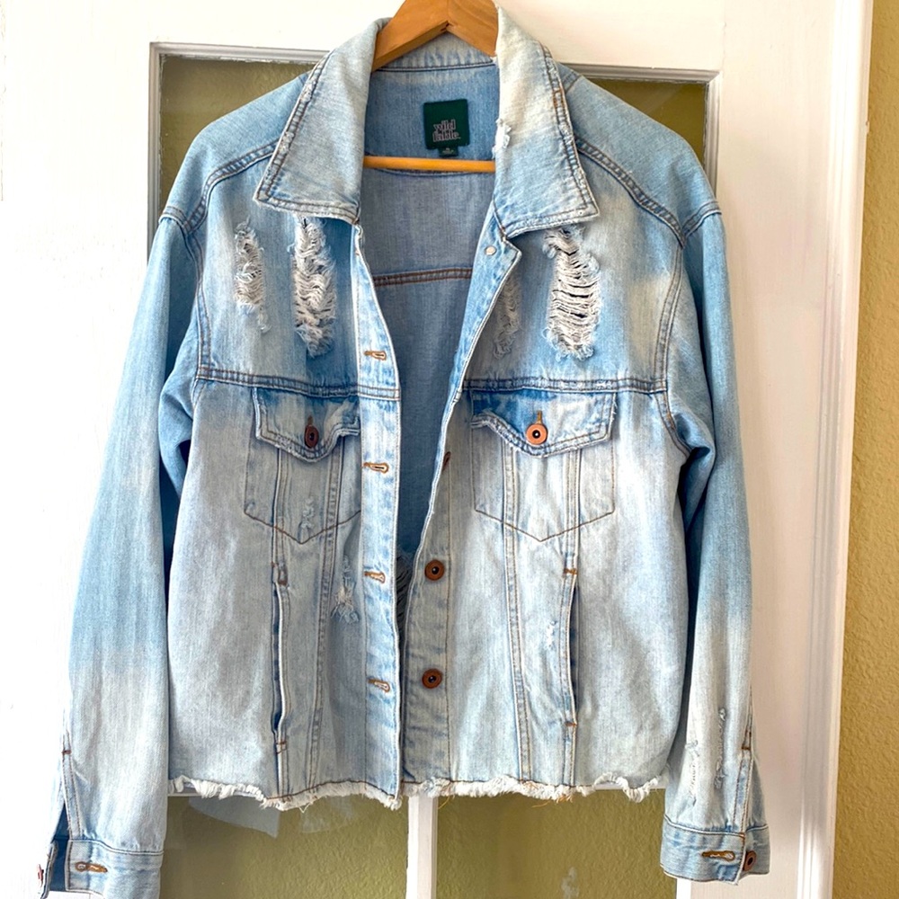 Wild Fable Distressed Denim Jacket